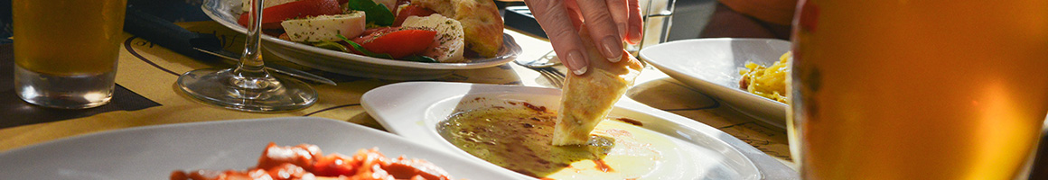 Eating Greek Mediterranean Food Court at Gyros House restaurant in Federal Way, WA.